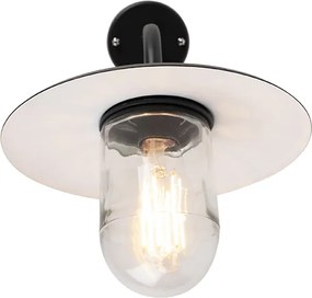 Smart buiten wandlamp zwart IP44 incl. WiFi A60  - Munich