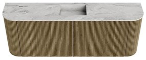 Mondiaz Joya DLux 115cm toiletmeubel ronding links/rechts dusk met wastafel faye midden 1 kraangat glace