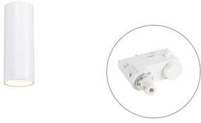 Design hanglamp wit incl. rail adapter 3-fase - 3-Phase Tubo