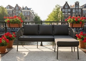 Baratti Chaise Longue Loungeset - Limoges - Antraciet - Rope - Baratti