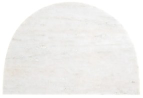 Richmond Interiors Lansky Marmeren Nachtkastje Beige Wit - 51x35x56.5cm.