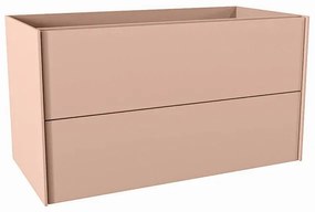 Mondiaz TENCE wastafelonderkast - 90x45x50cm - 2 lades - push to open - softclose - Rosee M37166Rosee