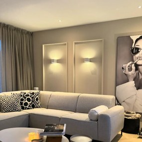 Moderne wandlamp wit met lichteffect - Transfer