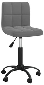 vidaXL Eetkamerstoelen draaibaar 4 st fluweel donkergrijs
