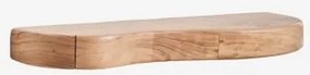 Nireimi Acaciahouten Wandplank Met Opbergruimte ↔︎ 90 Cm - Sklum