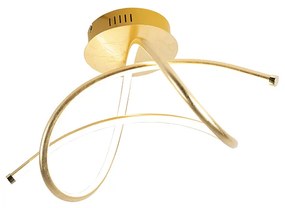 Design plafondlamp gold incl. LED - Viola Design, Modern Binnenverlichting Lamp