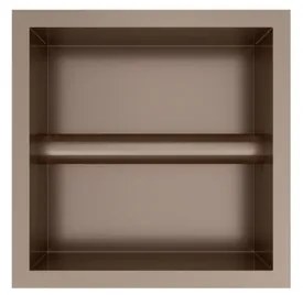 Hotbath &MORE Inbouw Toiletrol Houder - 16x16x13cm - Tuscan bronze PH016TB