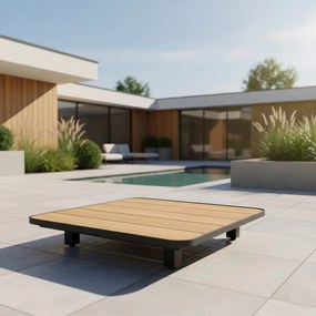 4 Seasons Outdoor Arcade platform salontafel SALE Loungetafel   houtkleur weerbestendig