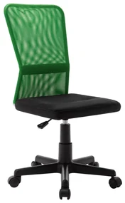 vidaXL Kantoorstoel 44x52x100 cm mesh stof zwart en groen