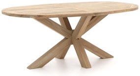 + 10% kassakorting | Tuin eettafel ROUGH | Ovaal | Tuintafel Teakhout | 200x110cm | 6 personen | Kees Smit Tuinmeubelen