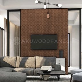Decoratief Houten Wandpaneel | Snowdrop Rose Black | 60×60 cm | Amerikaans Notenhout