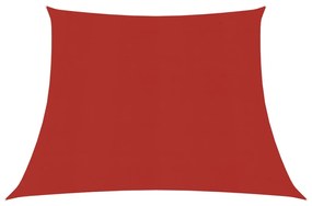 vidaXL Zonnezeil 160 g/m² 3/4x2 m HDPE rood