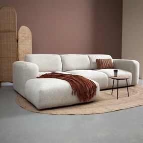 PEPP Interiors Soul Beige Hoekbank Met Chaise Longue Links