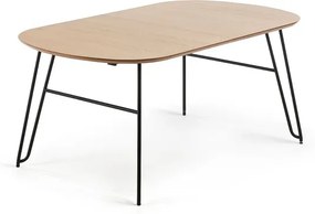 Uitschuifbare ovalen tafel Novac 170x100cm