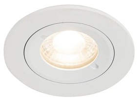 Buitenlamp Smart inbouwspot wit rond IP44 incl. Wifi GU10 50mm - Xena Modern GU10 Buitenverlichting Lamp