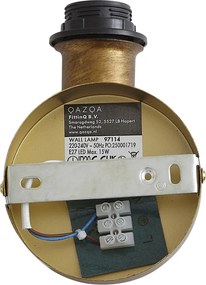 Vintage wandlamp goud zonder kap - Matt