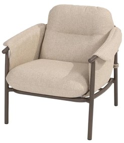 4 Seasons Outdoor Ezra loungestoel terre SALE Loungestoel bruin weerbestendig