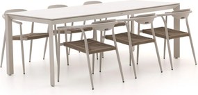 Diningset Manifesto | 6 personen sintered stone | Tuinset stapelbaar | 7-delig | Kees Smit Tuinmeubelen