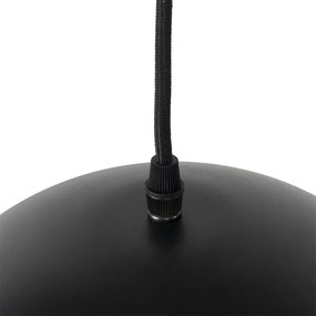 Industriële hanglamp zwart met goud 3-lichts - Magnax