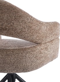 Eetkamerstoel Met Open Rug Bruin Zwart
