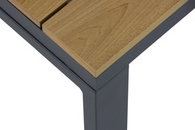 Stoel en Bank Loungeset 5 personen Aluminium/Polywood (teakfinish) Grijs  Lifestyle Garden Furniture Bilbao