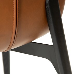 Dan-Form Paragon Design Eetkamerstoel Bruin Kunstleer
