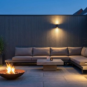 Buitenpanel Grijs 290cm | Gevelbekleding | Tuin | 3D Houtnerf