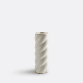 Gedraaide keramische kandelaar H12,5 cm Vavy