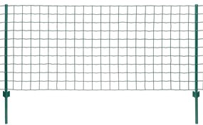 vidaXL Euro hek 20x1,5 m staal groen