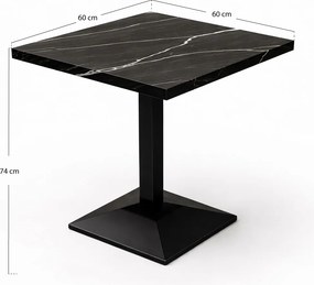 Kuat Zwart 60 cm tafel