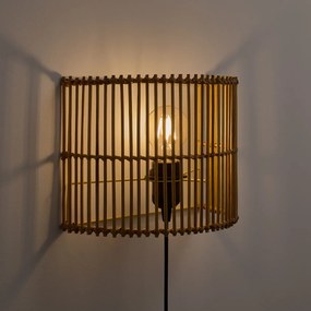 Wandlamp in bamboe, Haya