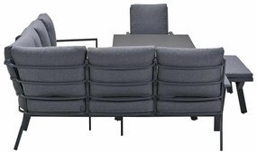 Garden Impressions Senja lounge dining set 5-delig links incl. stoel - mystic grijs