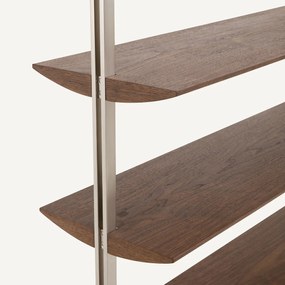 Boekenrek in notenhout L100 cm, Livel