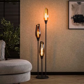 Vloerlamp Met Gekleurd Glas