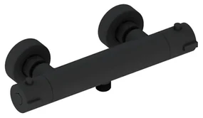 Adema Calypte thermostatische douchekraan met staafhanddouche zwart mat sw110885/sw158727/sw377839/