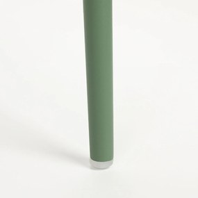 Kunststof Stoel Met Zitkussen Stapelbaar Groen