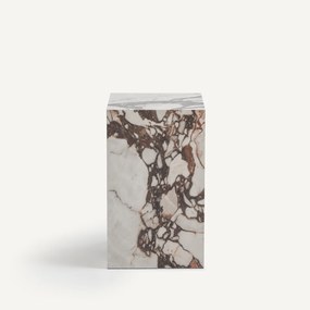 Bijzettafel, keramiek met marmereffect, Alcana