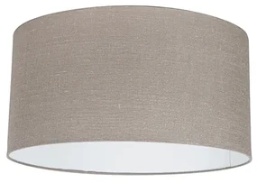 Stoffen Katoenen lampenkap oud grijs rond 50/50/25 Modern