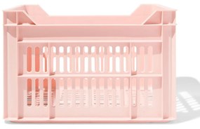 HEMA Fietskrat Recycled 30L Roze 30x40x35