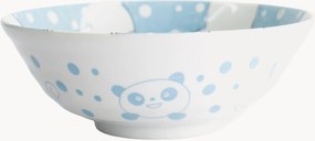 Porseleinen ramenkommen Blue Kawaii Animals, 3-delig