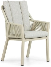 Tuinstoel Aluminium/rope Taupe-naturel-bruin Lifestyle Garden Furniture Verona