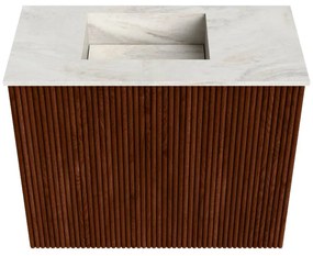 Mondiaz Joya DLux 50cm toiletmeubel ruby met wastafel faye links 1 kraangat ostra
