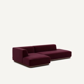 Linker hoekbank XL fluweel, Jacopo