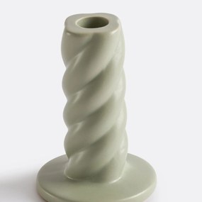 Gedraaide keramische kandelaar H12,5 cm Vavy