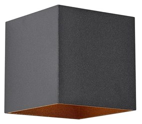 Buiten wandlamp zwart incl. LED 2-lichts IP65 met dimlicht en solar - Charlene