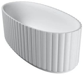 Riho Catching Waves Vrijstaand Bad - 174x82cm - solid surface - mat wit B166001105