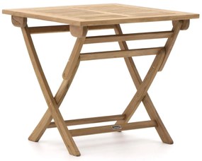 Inklapbare tafel Sunyard | Vierkant  | Tuintafel Teakhout | 80x80cm | 2 personen | Kees Smit Tuinmeubelen