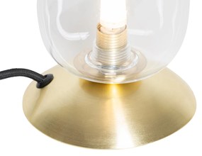 Klassieke tafellamp goud met glas - Elien Klassiek / Antiek G9 rond Binnenverlichting Lamp