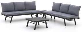 Hoek loungeset Forza  | 6 personen | Loungeset Grijs | Hoekbank Aluminium | 270x270cm | Kees Smit Tuinmeubelen