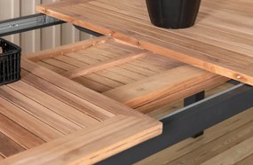 The Outsider Uitschuifbare Tuintafel - Ruben - 150-210cm  - Teak - Zwart - The Outsider